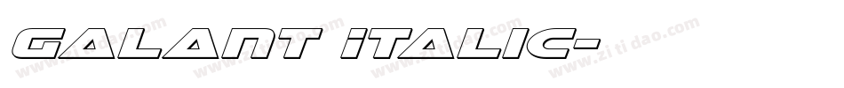 Galant Italic字体转换
